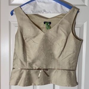 Chic Ann Taylor silk cream camisole